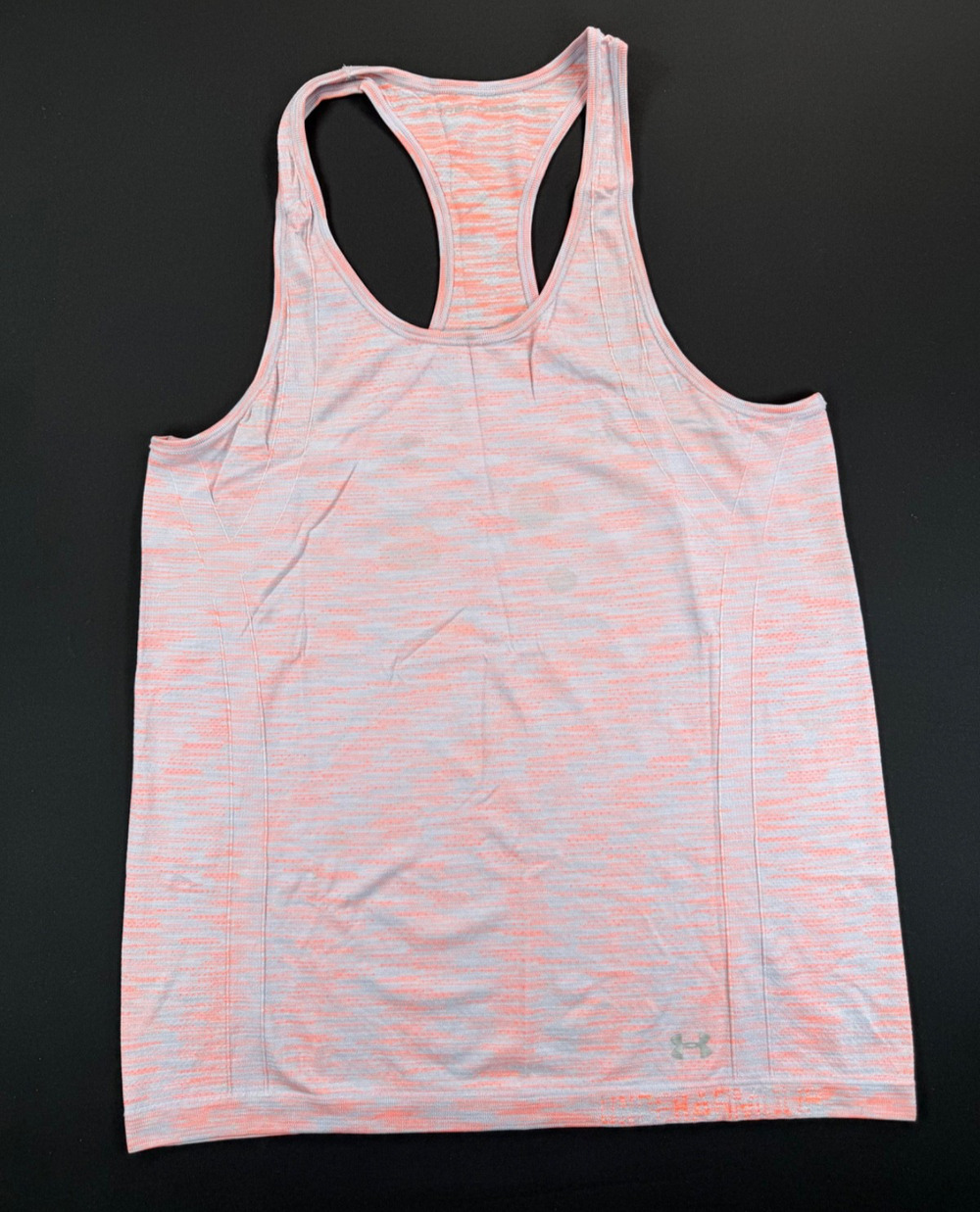 Under Armour Peach / Pink Sleeveless Activewear Top / Shirt (Women's L)